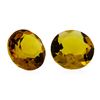 Image 1 : 6.20 ctw.Natural Round Cut Citrine Quartz Parcel of Two