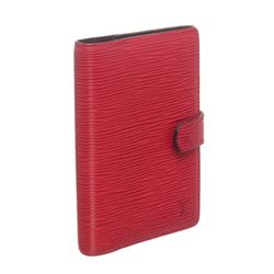 Louis Vuitton Red Epi Leather Small Ring Agenda Holder Cover