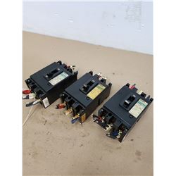 (3) Fuji Electric EA53 Circuit Breakers