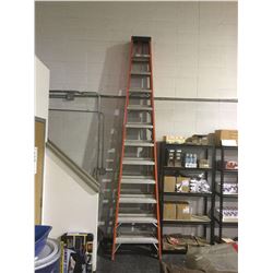 Orange Grade 12 Foot Step Ladder