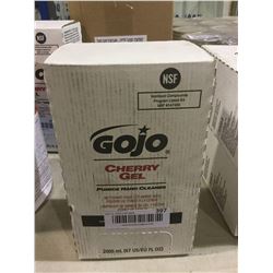 Case of Gojo Cherry Gel Pumice Hand Cleaner 2L