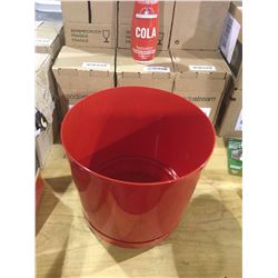 Lot of 2 Poly Red Planters