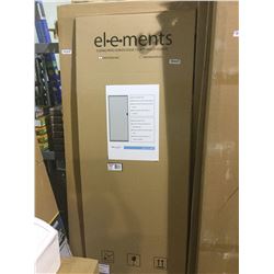 Elements 30 inch white sliding patio door