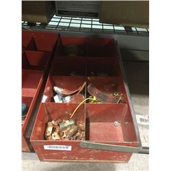 Metal Fittings bin with contents