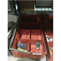 Metal Fittings bin with contents