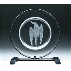 STEUBEN AUDUBON PLATE