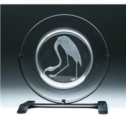 STEUBEN AUDUBON PLATE
