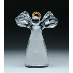 STEUBEN GUARDIAN ANGEL SCULPTURE