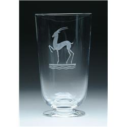 STEUBEN HERITAGE GAZELLE VASE