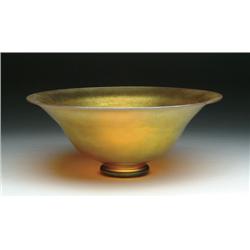 STEUBEN GOLD AURENE BOWL