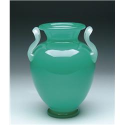 STEUBEN GREEN JADE VASE