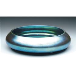 STEUBEN BLUE AURENE BOWL