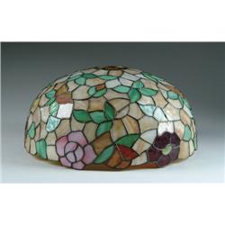 LEADED GLASS LAMP SHADE