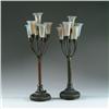 Image 1 : PAIR OF TIFFANY 7-LITE LILIES