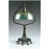 Image 1 : TIFFANY DAMASCENE HARP LAMP