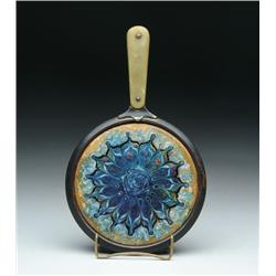 TIFFANY ENAMELED HAND MIRROR