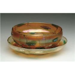 TIFFANY MILLIFIORI BOWL and PLATE