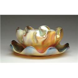 TIFFANY FINGERBOWL AND PLATE