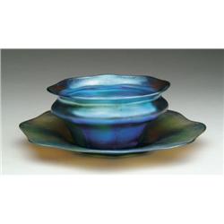 TIFFANY BOWL AND PLATE