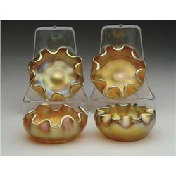 FOUR TIFFANY SALTS