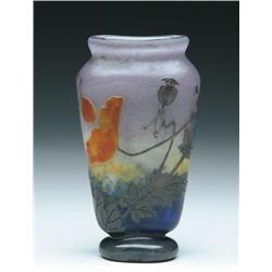 DAUM POPPY VASE