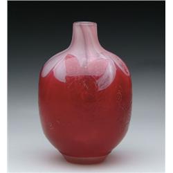 GALLE CAMEO AND ENGRAVED VASE