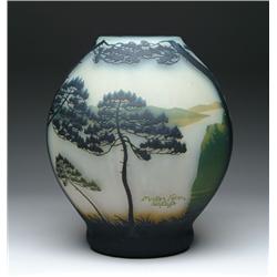 MONUMENTAL MULLER CAMEO VASE