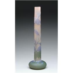 GALLE CAMEO STICK VASE