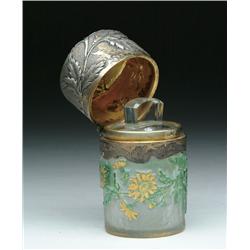 DAUM NANCY CAMEO COVERED JAR
