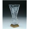Image 1 : INTAGLIO CUT CRYSTAL VASE