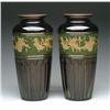 Image 1 : PAIR OF CAMEO CUT OVERLAY VASES