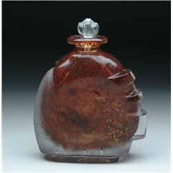MARINOT ART GLASS BOTTLE