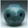 Image 1 : DAUM PADDED PEACOCK VASE