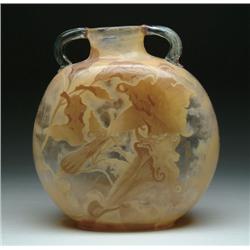 GALLE TWO HANDLED CAMEO VASE