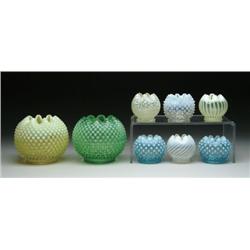 EIGHT ROSE BOWLS