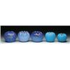 Image 1 : FIVE GLASS ROSE BOWLS