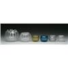 Image 1 : SIX CRYSTAL ROSE BOWLS