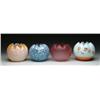 Image 1 : FOUR GLASS ROSE BOWLS
