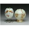 Image 1 : TWO CUSTARD GLASS ROSE BOWLS