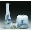 Image 1 : THREE DELFT GLASS ITEMS