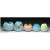 Image 1 : FIVE SATIN GLASS ROSE BOWLS