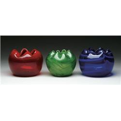THREE ROSE BOWLS
