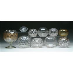 TEN ROSE BOWLS