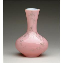 WEBB PEACH BLOW VASE