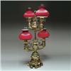 Image 1 : RARE HARVARD FOUR ARM STUDENT LAMP