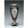 Image 1 : BLUE ENAMEL DECORATED VASE