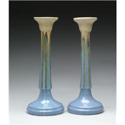PAIR OF FULPER CANDLESTICKS