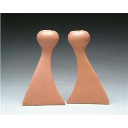 PAIR OF ART DECO CANDLESTICKS