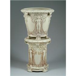 TWO PIECE WELLER JARDINERE