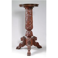 CARVED FERN STAND